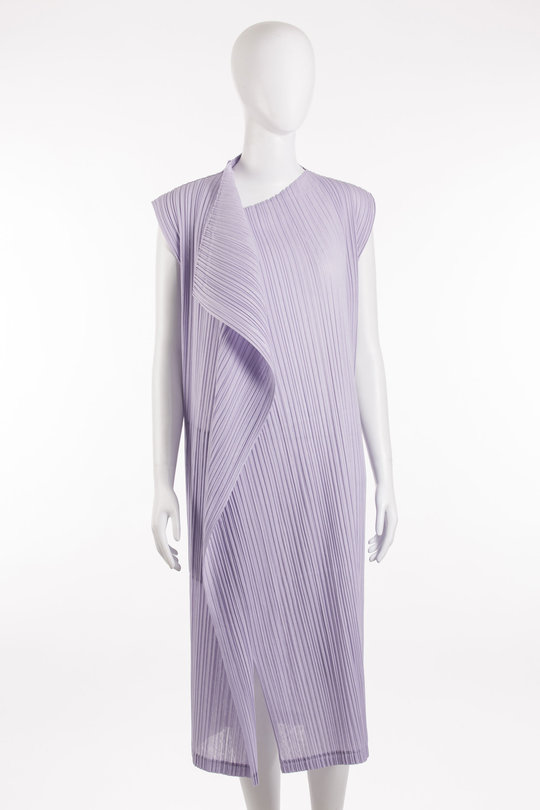 Kleid PP66-JH264 purple, Pleats Please  Issey Miyake