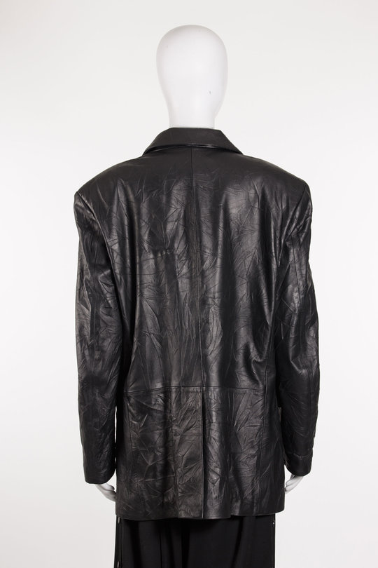 Blazer Leder DL02F25 black, Isabel Benenato