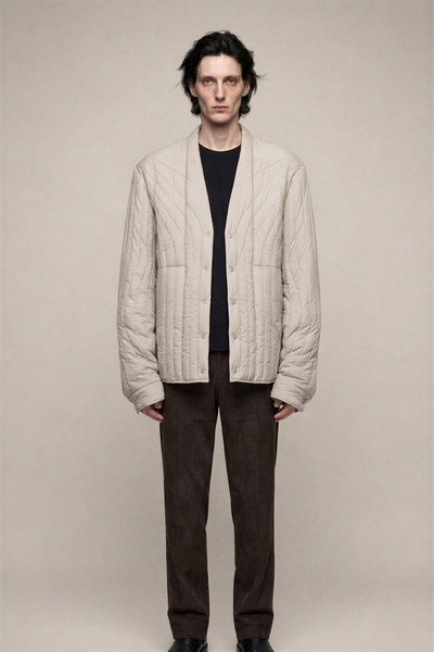 Jacke RU02E1755 MTT1 LS Quilted Liner pearl, Rick Owens