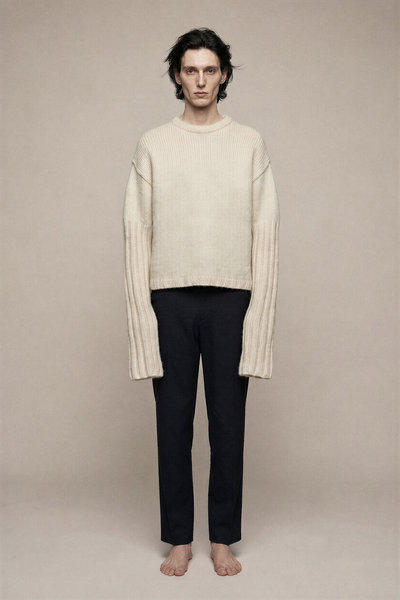 Pullover RU02F4631 KWSSE Round Neck natural, Rick Owens