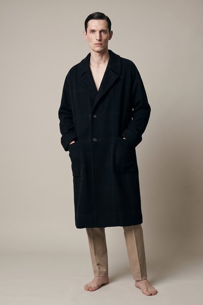 Mantel Trench Coat black, Label Under Construction