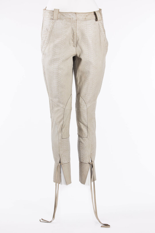 Lederhose Taupe