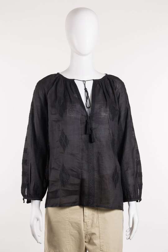 Bluse 13040-W743 Cristo Blouse black, Nili Lotan