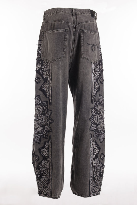 Hose R13WD065 Venti Jean ash bandana, R 13