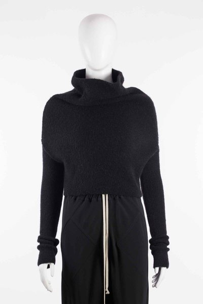 Pullover RP02F5675 KWP LS Cowl black, Rick Owens