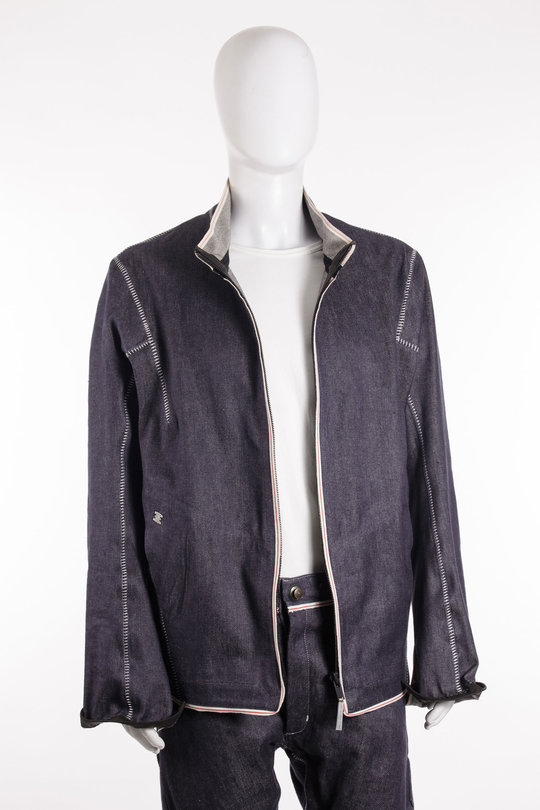 Jacke Heretique selvage raw darkblue, Isaac Sellam