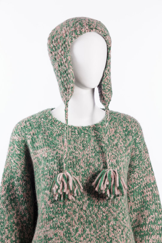 Mütze 16688 84660 green/pink, ODEEH