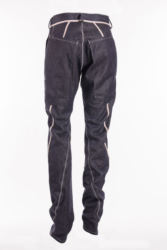 Hose Torsade Selvage raw blue, Isaac Sellam