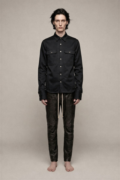 Hemd Outershirt RU01F2729 black, Rick Owens