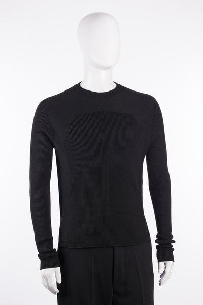 Pullover RU02F4639 RIBM Ribbed Geo black, Rick Owens