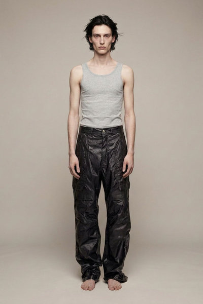 Hose RU02E1346 PCT Stefan Cargo black, Rick Owens