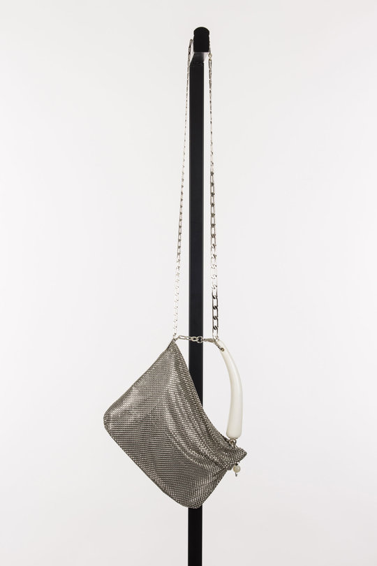 Tasche PRISCILLA Pleated Bag silver, Laura B