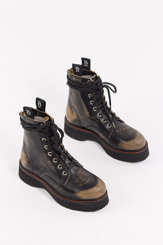 Schuhe R13WS025-01 faded black, R 13