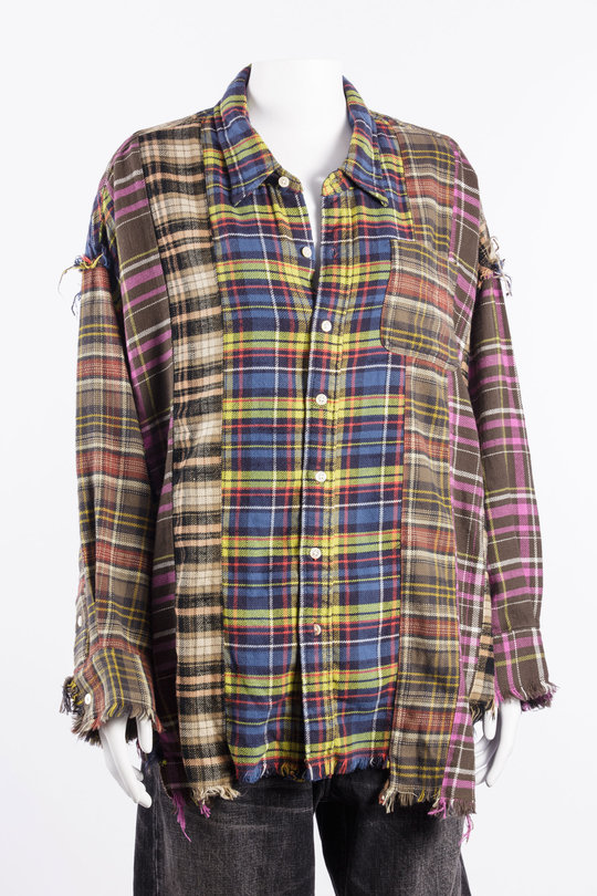 Hemd R13WR733 Spliced Drop Neck Shirt multi, R 13