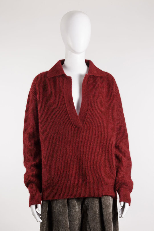 Pullover W5 W UK7165 Polo rot, Uma Wang