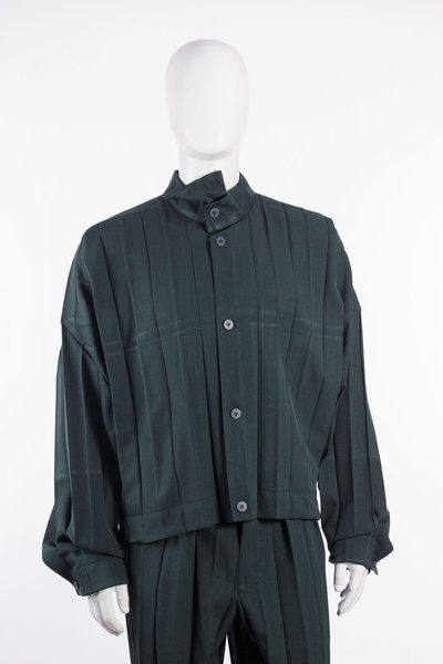 Jacke HP68-FC166 green, Homme Plissé Issey Miyake