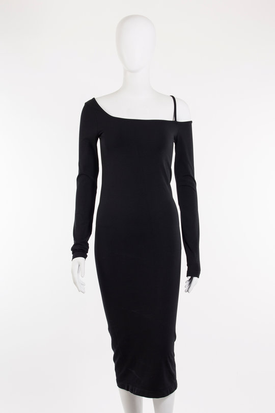 Kleid Bra Strap Dress black, Helmut Lang