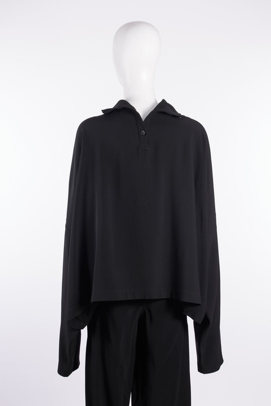 Pullover RP02F5216 HY Jumbo Tabard Cropped Top black, Rick Owens