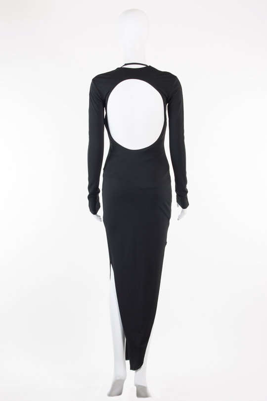 Kleid LS cout out dress black, Helmut Lang
