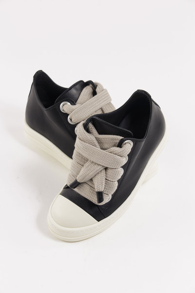 Sneaker RP01F6883 LCOW2 Jumbolace Low Sneaks black/milk/milk, Rick Owens