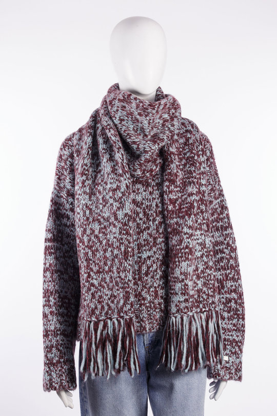 Schal 16688 84680 blue/red, ODEEH