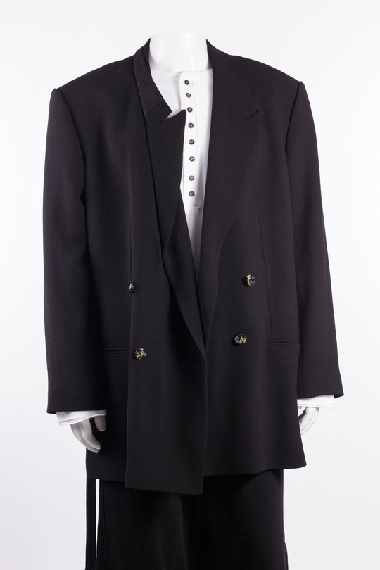 Sakko Soft Shoulder Large DB Jacket black, Marina Yee