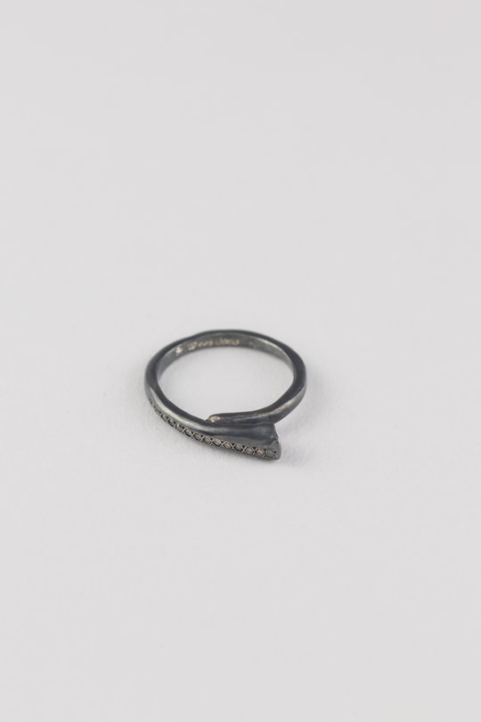 Ring mit Diamantensplittern black, Rosa Maria Jewellery