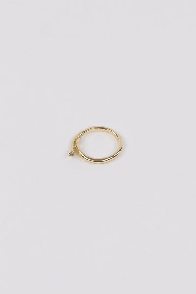 Ring 18 Karat gold mit weissen Diamant gold, Rosa Maria Jewellery