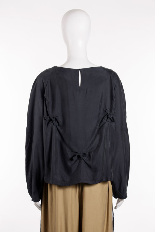 Bluse Tec Silk Knot 20-1030807 black, Uli Schneider