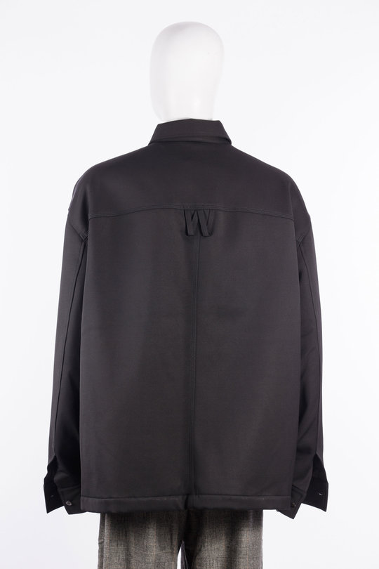 Jacke MMWCO002-033N-001 OS Padded Overshirt black, Willy Chavarria