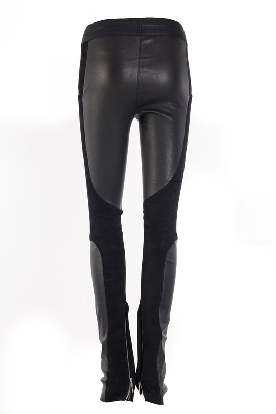 Leder Hose 006HW202 CL Racer Legging black, Helmut Lang