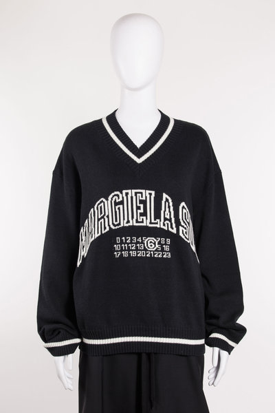 Pullover SH0HN0002 black/ white, MM6
