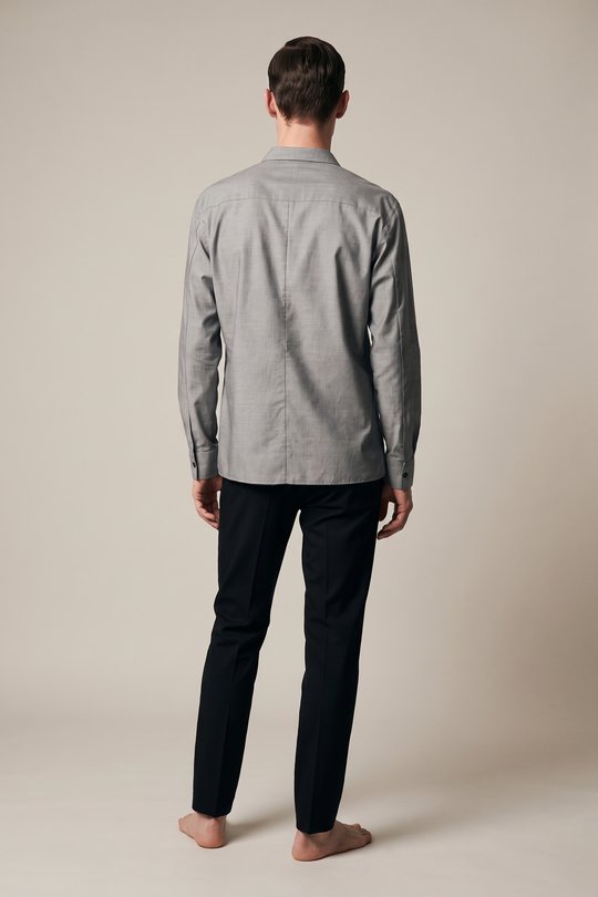 Hemd Hidden Buttonholes Shirt light grey, Label Under Construction