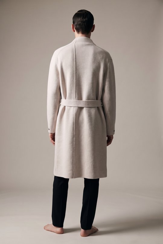 Mantel Duster Coat chalk, Label Under Construction