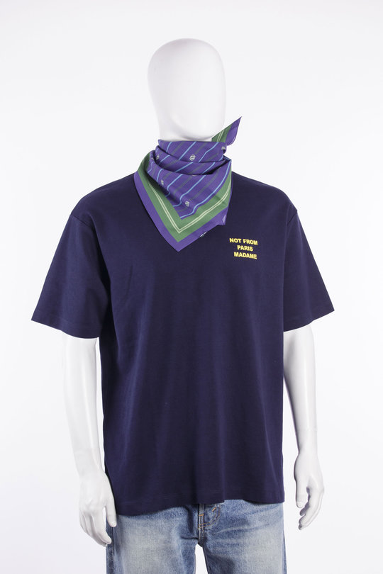 Tuch Bandana monogram stripe print, Drôle de Monsieur