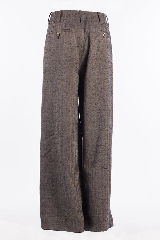 Hose UW3041 Pieat Pant grey blue, Uma Wang