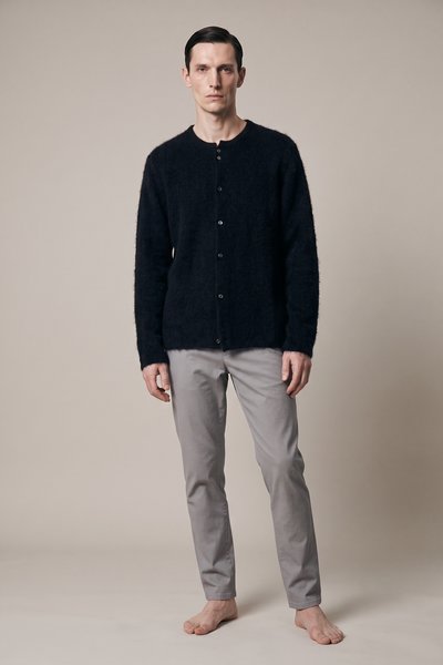 Strickjacke Brushed Overshirt black, Label Under Construction