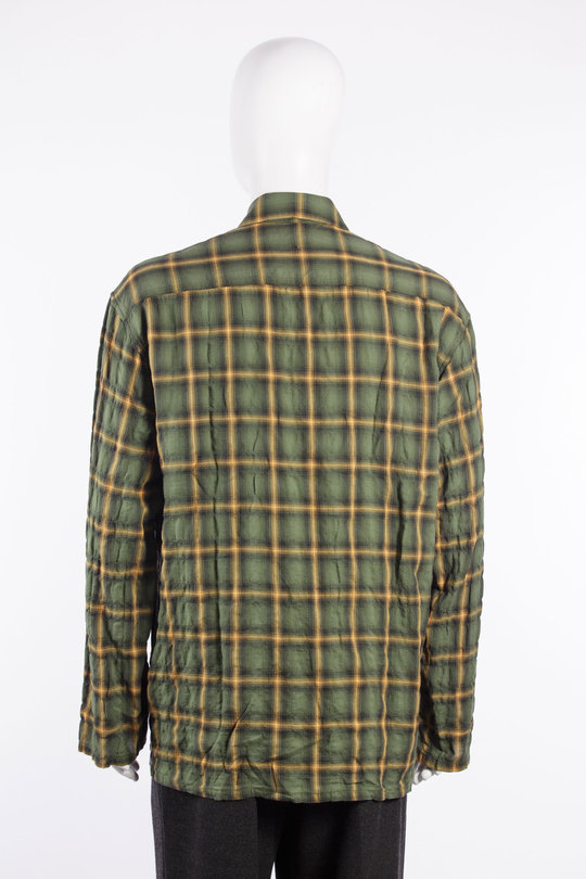 Hemd L/S Shrunken Check  School School green, SONG FOR THE MUTE