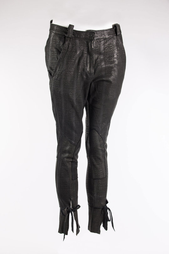 Hose Leder Schwarz