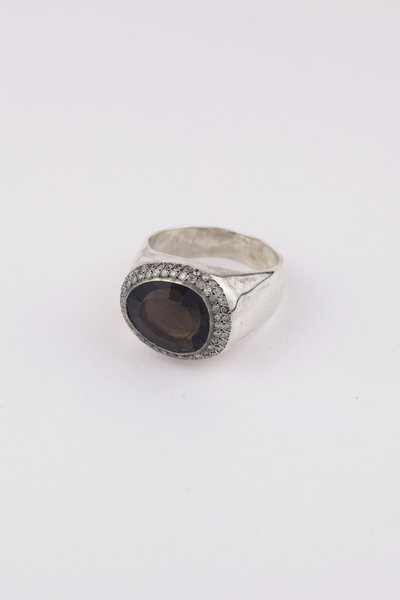 Ring Heyonn S ST DIA IG 2R SQTZ multi, Rosa Maria Jewellery