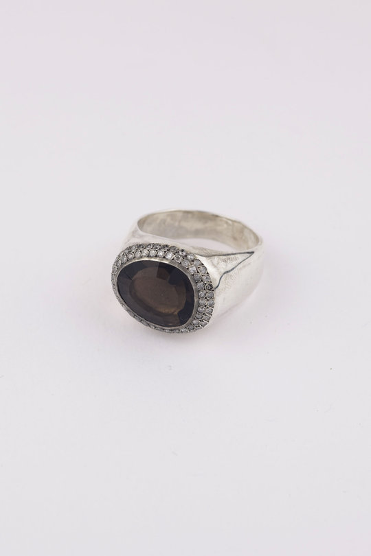 Ring Heyonn S ST DIA IG 2R SQTZ multi, Rosa Maria Jewellery