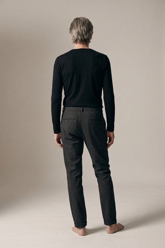 Hose PT-42 T-524 85 COMFORT PANTS  BUTTON CLOSURE HALF-LINED DARK GREY, Poeme Bohemien