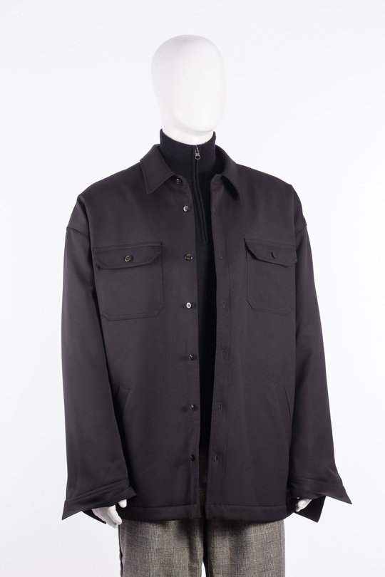 Jacke MMWCO002-033N-001 OS Padded Overshirt black, Willy Chavarria