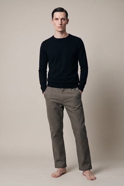 Hose Yoke/ Pockets Wide Jeans grey/ brown, Label Under Construction