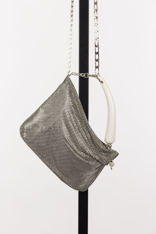 Tasche PRISCILLA Pleated Bag silver, Laura B