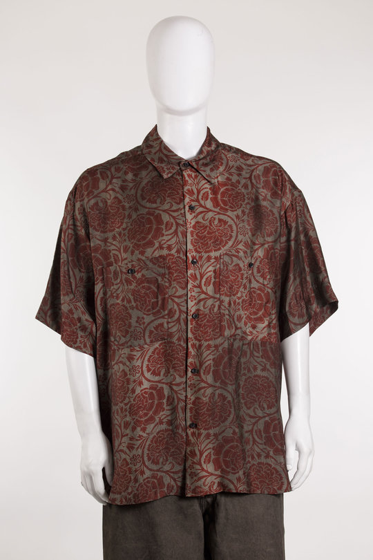Hemd  S6 M UM1528 Teorya Top grey/red, Uma Wang