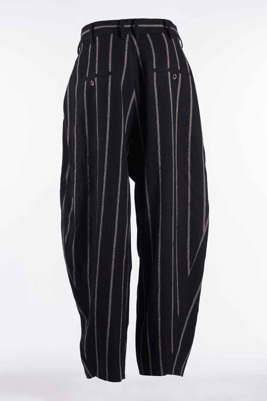 Hose W6 M UM3522 Patina Pants Vento D9 black/grey, Uma Wang