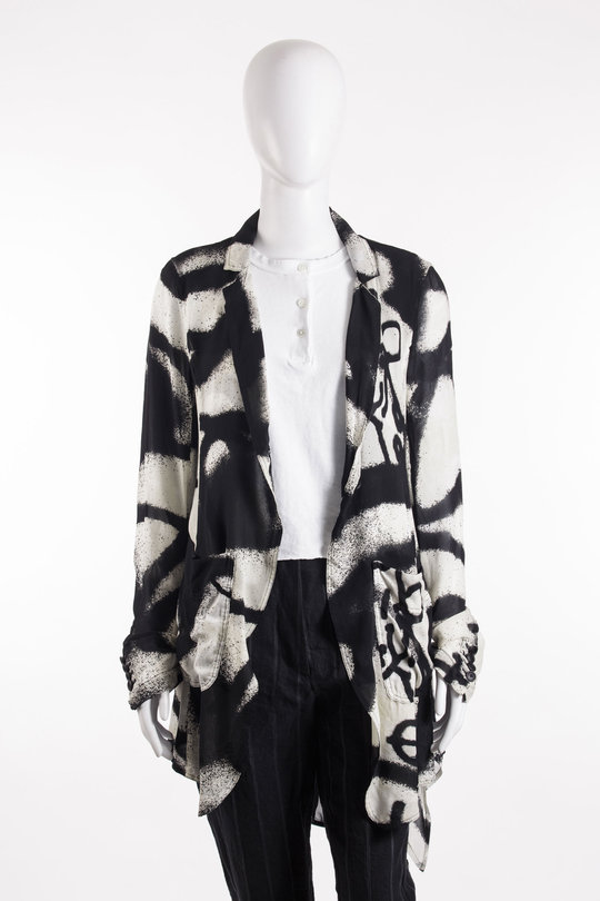 Blazer 126 1771108 black print, RUNDHOLZ