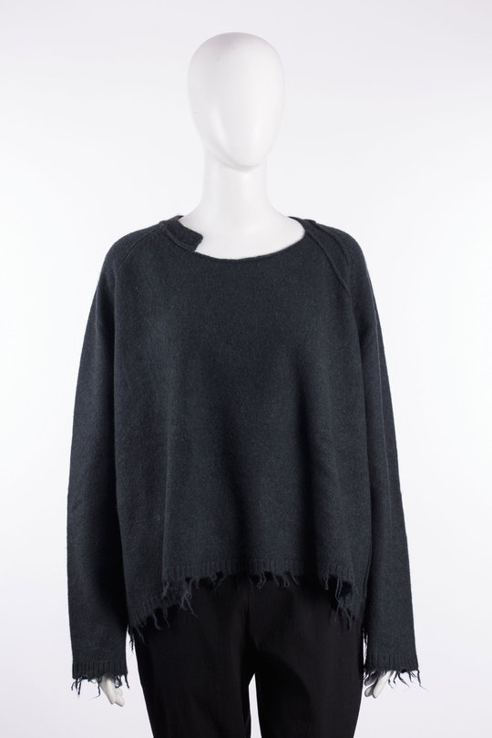 Pullover 226 153 07 02 petrol, RUNDHOLZ