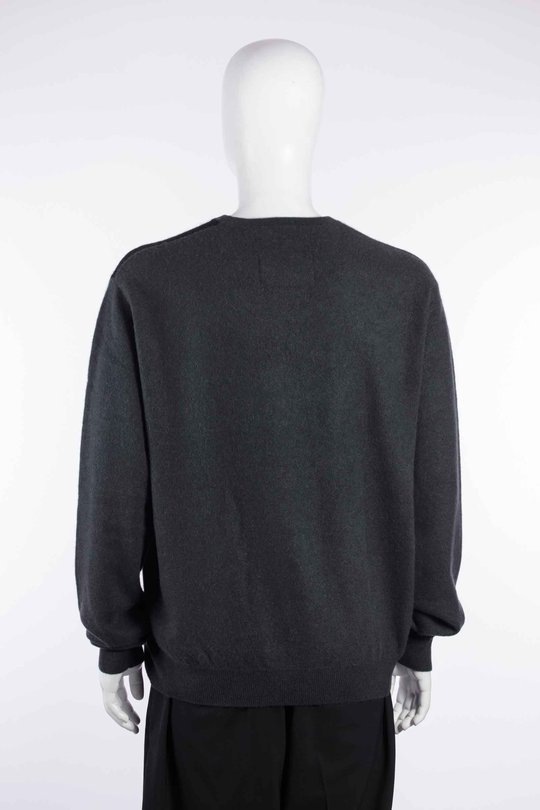 Pullover W26203 bf r neck sweater patch multi, Frenckenberger